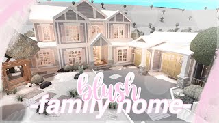 BLOXBURG  Blush Family Home  House Build [upl. by Owena]