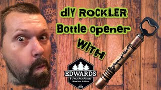 DIY ROCKLER wood turning bottle opener kit [upl. by Doxia]