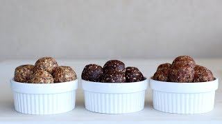 Energy Date Balls – 3 Easy Ways [upl. by Eunice]