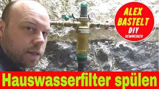 Hauswasserfilter reinigen und rückspülen [upl. by Inalan811]