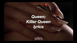 Queen  Killer Queen  lyrics [upl. by Necila]