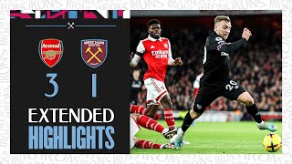 Extended Highlights  Arsenal 31 West Ham  Premier League [upl. by Alleira]