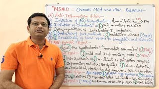 Non Steroidal Anti Inflammatory Drug  NSAIDs Part03  Mechanism of Action of NSAID  NSAIDs [upl. by Norahc]