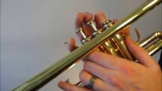 Learn to play F Major Scale on trumpet [upl. by Hsepid]