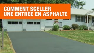 Comment sceller une entrée en asphalte  Home Depot Canada [upl. by Yrovi]