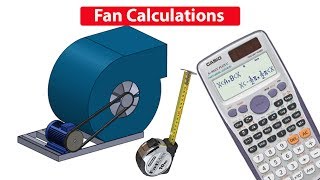 Fan amp motor CALCULATIONS Pulley size RPM air flow rate cfm hvac rtu [upl. by Itsirk]