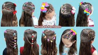 10 Penteados Fáceis E Rápidos para Meninas  10 Quick and Easy Hairstyles for Girls [upl. by Enyleuqcaj]