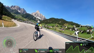 extra long Virtual Cycling Workout Alps complete Sella Ronda South Tyrol Italy Garmin 4K [upl. by Nalyd920]