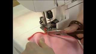 Brother 3034D Serger Instructional Video English [upl. by Aikkan]