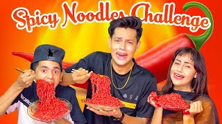 Spicy Noodles Challenge  ঝাল নুডুলস খাওয়ার প্রতিযোগিতা  ঝাল খেয়ে অবস্থা খারাপ  Rakib Hosssain [upl. by Nnyledam68]