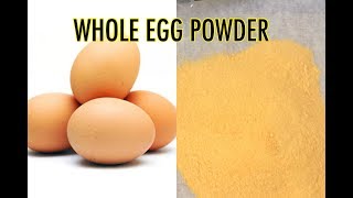 HOW TO MAKE WHOLE EGG POWDER [upl. by Calendre]