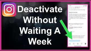 How To Deactivate Instagram Without Waiting A Week [upl. by Hseham]