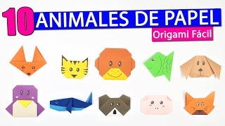 Las 10 FIGURAS de PAPEL en Origami más fáciles de hacer [upl. by Cheyney]