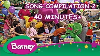 Barney  Song Compilation 2 40 Minutes [upl. by Nodnahs932]