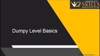 11 01 N Dumpy Level Basics [upl. by Zealand]