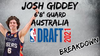 Josh Giddey Scouting Report  2021 NBA Draft Breakdowns [upl. by Macnair]