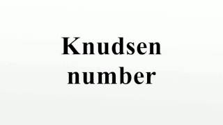 Knudsen number [upl. by Eisteb]