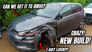 REBUILDING A WRECKED 2019 VW GOLF GTI  PART 1 [upl. by Noby]