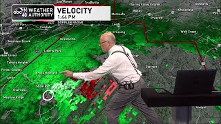 Meteorologist Texts Wife While Live Reporting on Tornadoes [upl. by Esilrahc]