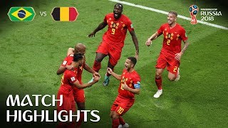 Brazil v Belgium  2018 FIFA World Cup  Match Highlights [upl. by Neeluj]