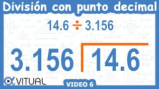 ➗ Cómo hacer una DIVISIÓN con PUNTO DECIMAL AFUERA Y ADENTRO [upl. by Alonso543]