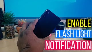 How To Enable Flash Light Notification In Samsung Galaxy A11 [upl. by Dabney]