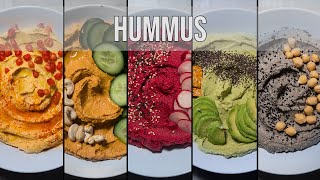 Hummus  Cinco recetas diferentes [upl. by O'Neil]