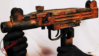 Uzi restoration  a real gun restoration from rust [upl. by Euginomod]