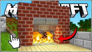 Minecraft How to build a Secret Fireplace Entrance [upl. by Timmons]