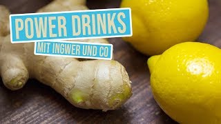 3 Ingwer Power Drinks  Stärkende Getränke Erkältung vorzubeugen [upl. by Anerb]