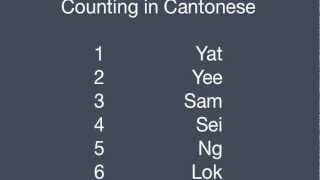 Counting to 10 in Cantonese Chinese [upl. by Tybi818]