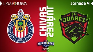 Resumen y Goles  Chivas vs Juárez  Liga BBVA MX  Guard1anes 2021  Jornada 4 [upl. by Aneleh]