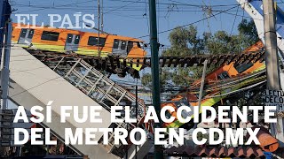 MÉXICO Así fue el accidente de la LÍNEA12 del metro en CIUDAD de MÉXICO [upl. by Hayidan564]