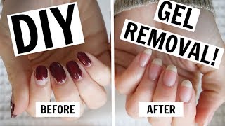 AtHome Gel Manicure Removal  NO FOILS NO DAMAGE [upl. by Yecad]