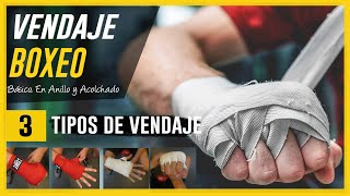 VENDAJE BOXEO 3 variantes fundamentales en 8 anillo acolchado  Como vendar manos correctamente [upl. by Hamann]