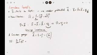 Quantum Hall Effect  Landau levels [upl. by Hamforrd]