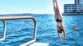 Diving board tricks on the lake [upl. by Montford897]