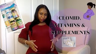 GETTING PREGNANT WITH CLOMID VITAMINS amp SUPPLEMENTS I USED [upl. by Iolenta294]