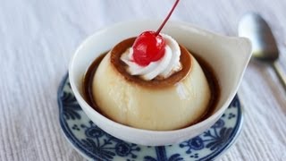 Purin Custard Pudding Recipe  Japanese Cooking 101 [upl. by Hacim225]