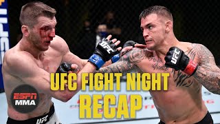 Dustin Poirier beats Dan Hooker in slugfest  UFC Fight Night Recap  ESPN MMA [upl. by Ayenet527]