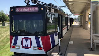 MetroLink St Louis  Red Line ShilohScott  Lambert Airport [upl. by Cline]