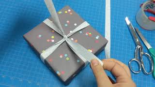 Best Way To Tie A Ribbon On A Package [upl. by Thier]