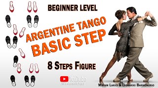 Argentine Tango quotBASIC STEPquot  Argentine Tango for beginners [upl. by Anyahc]