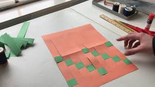 Paper Weaving  Activity 3 Twill [upl. by Nuyh397]