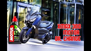 Xmax 300 Oil Change and Reset [upl. by Asilram119]