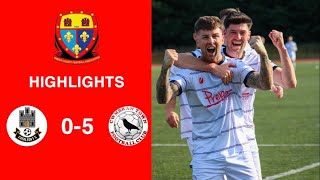 Caerleon 05 Cwmbrân Town  Gwent FA Senior cup  Quarter final highlights [upl. by Kcirad]