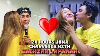 24 HOURS JOWA CHALLENGE  JOMAR LOVENA AND SACHZNA LAPARAN [upl. by Ayerhs]