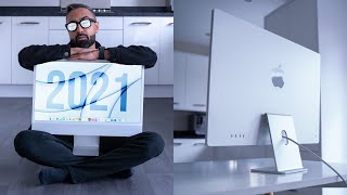 iMac 2021 Silver  Unboxing amp Review [upl. by Adamo]