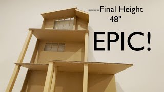 DIY Cardboard Barbie House Part 1  Building a 3Story Dreamhouse from Scratch [upl. by Asilav]