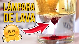 Cómo hacer una LÁMPARA DE LAVA Experimentos Caseros [upl. by Ariaj567]